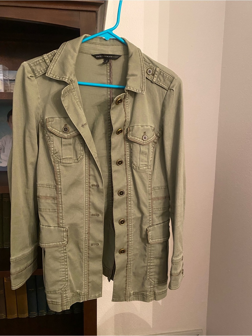 White House Black Market Olive Utility Jacket